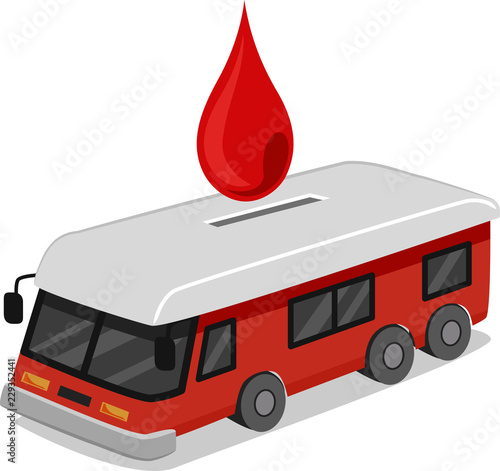 Donate Blood Collection Bus...