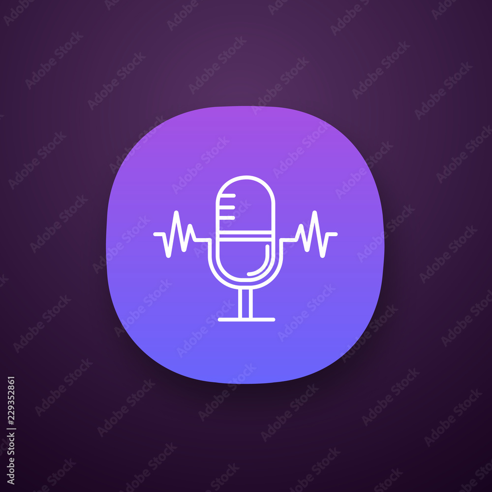 Speech recognition app icon