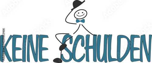 Strichmännchen - Keine Schulden