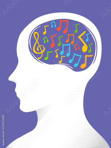 Man Think Music Illustration