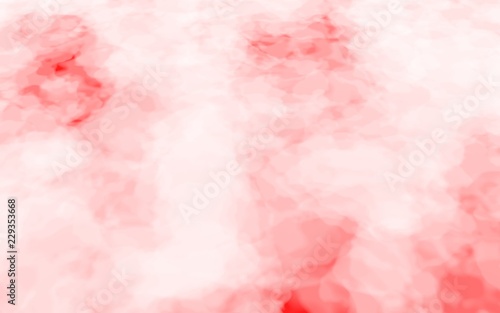 Fototapeta Naklejka Na Ścianę i Meble -  Background of abstract white color smoke isolated on red color background. The wall of white fog. 3D illustration
