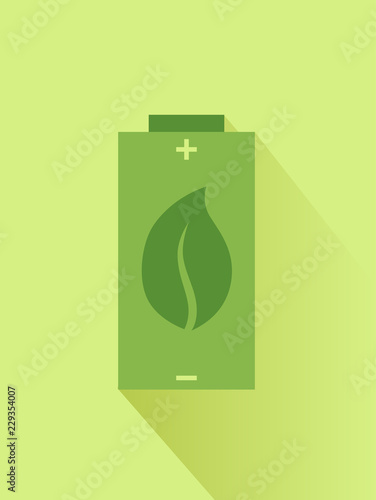 Eco Friendly Battery Illust...
