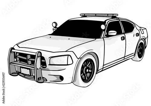 police car vector