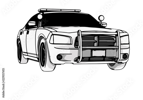 police car vector
