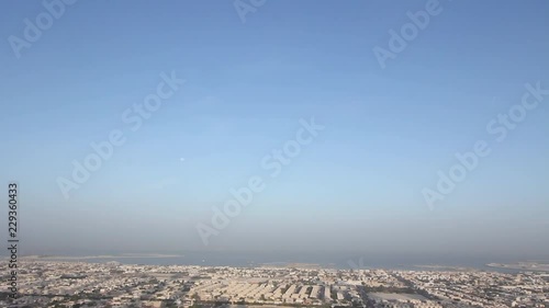 Tilt down to cityscape - Dubai