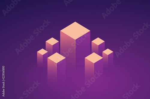 abstract background with cubes