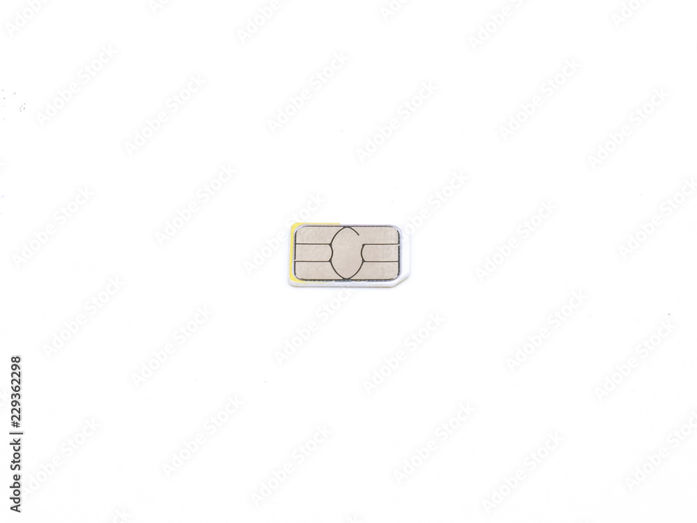 old and used sim card isolated old and used sim card isolated