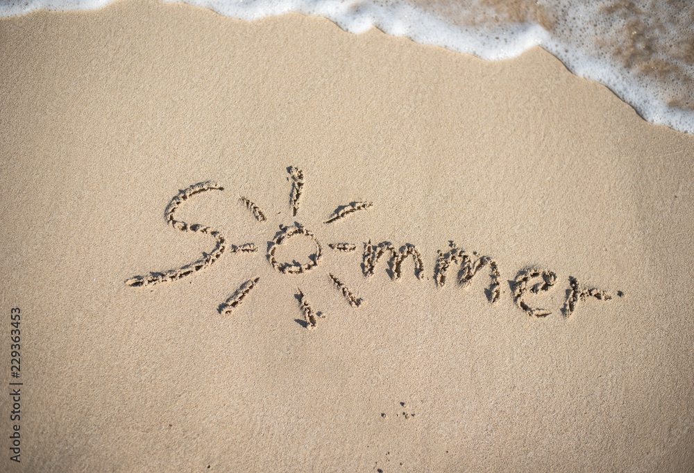 Fototapeta premium Sommer & Urlaub am Strand