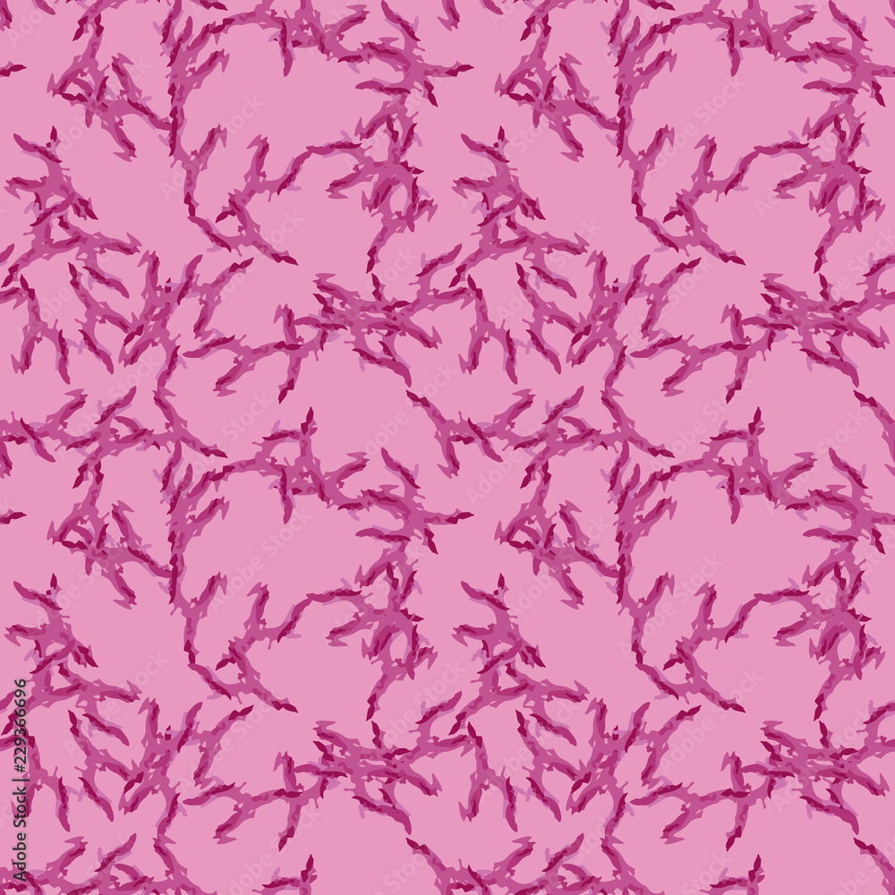 UFO military camouflage seamless pattern in different shades of pink color