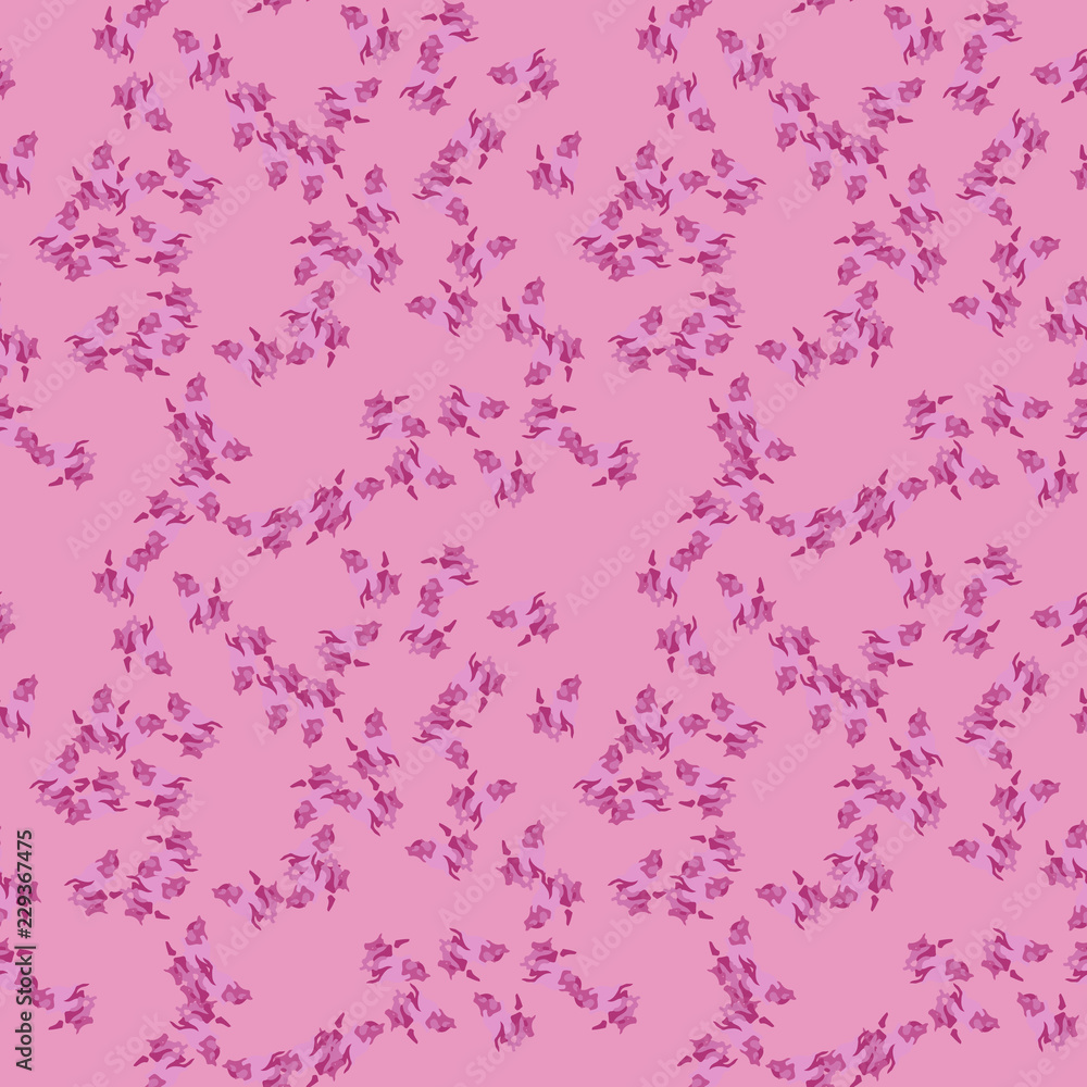 UFO military camouflage seamless pattern in different shades of pink color UFO military camouflage seamless pattern in different shades of pink color