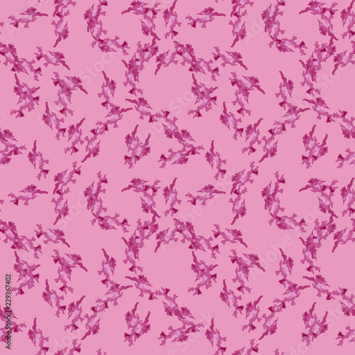 UFO military camouflage seamless pattern in different shades of pink color