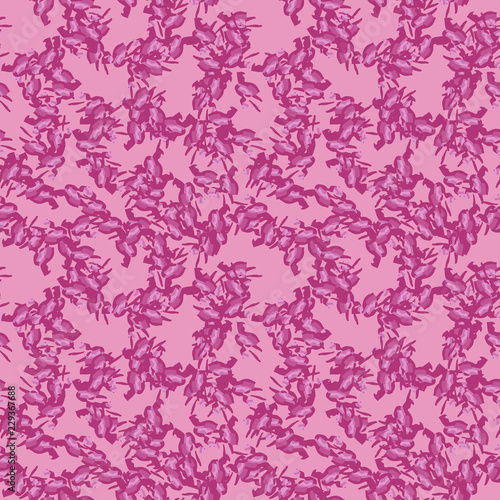 UFO military camouflage seamless pattern in different shades of pink color
