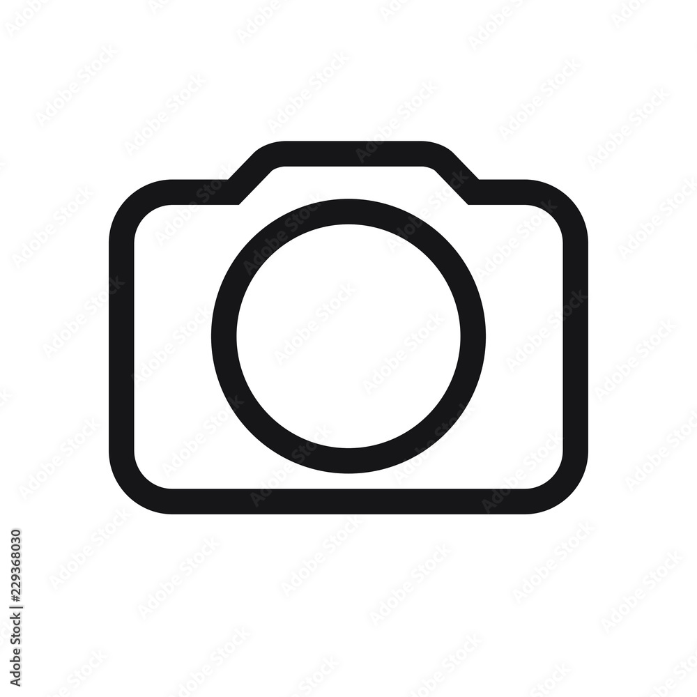 Photo camera icon, Photo camera in flat style, vector illustration Photo camera icon, Photo camera in flat style, vector illustration