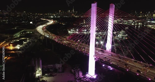 Aerial around Kosciuszko Bridge, Queens and Brooklyn photo