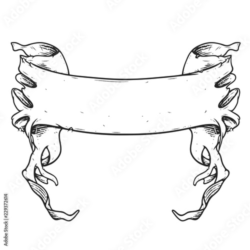 Vintage Ribbon, Banner, Vector Illustration