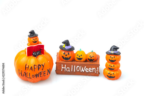 Halloween pumpkins, orange ...