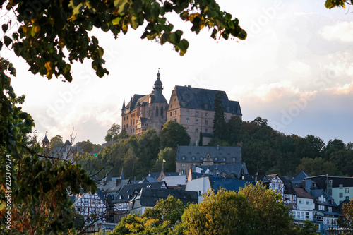 Marburger Schloss im Sommer, Marburg an der Lahn