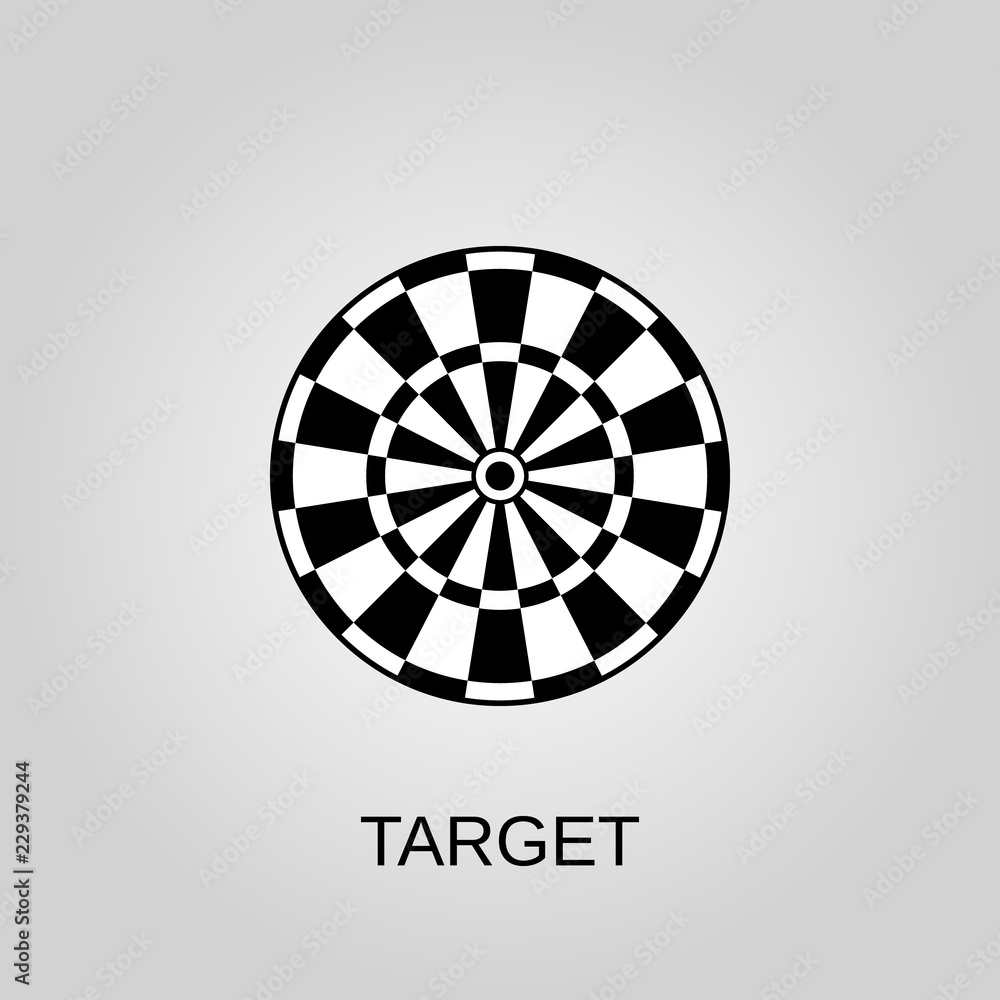 Target icon. Target symbol. Flat design. Stock - Vector illustration Target icon. Target symbol. Flat design. Stock - Vector illustration