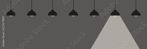 switched on hanging lamp energie concept
