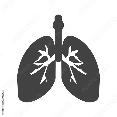 lungs Glyph icon