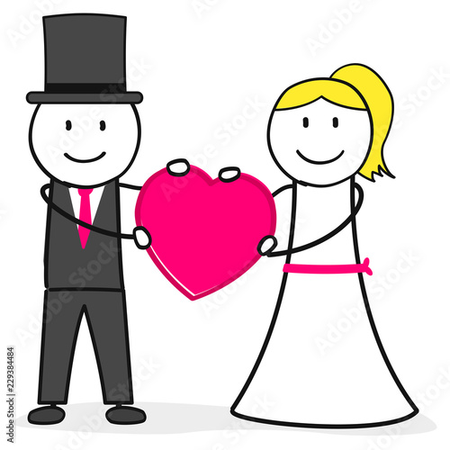 Herz Symbol / Liebe / Hochzeit / Eheleute