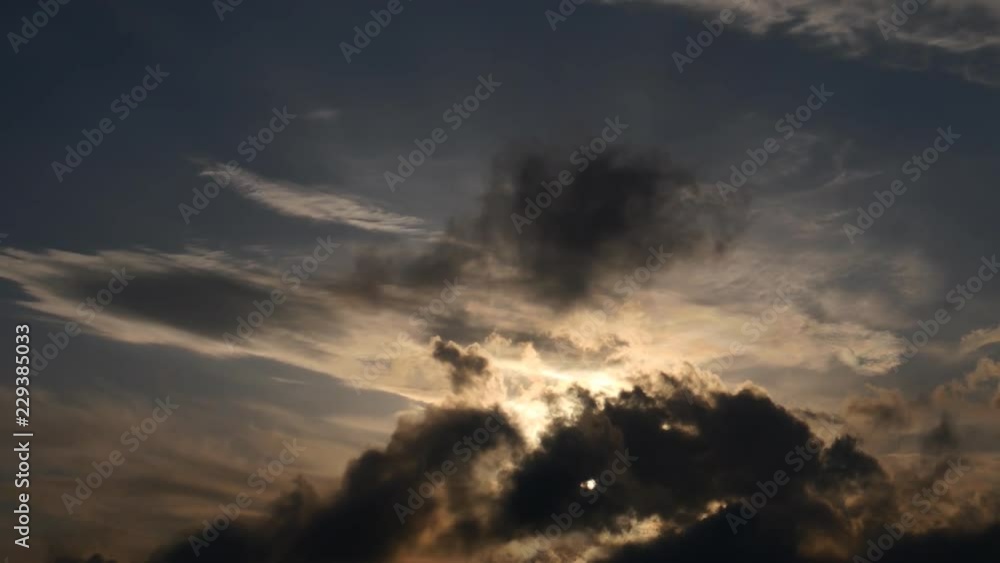 Moving clouds on sky. Nature background. Moving clouds on sky. Nature background.