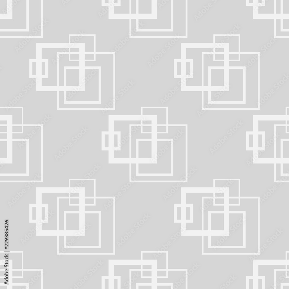 Geometric seamless pattern. Square