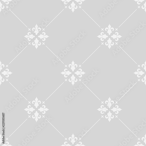abstract floral seamless pattern with flowers, netting and leaves