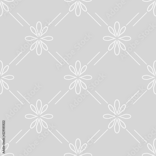 abstract floral seamless pattern with flowers, netting and leaves