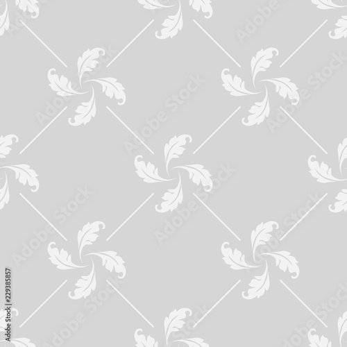 abstract floral seamless pattern with flowers, netting and leaves