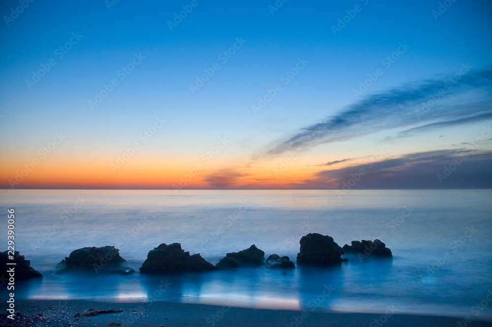 Sunrise on the beach