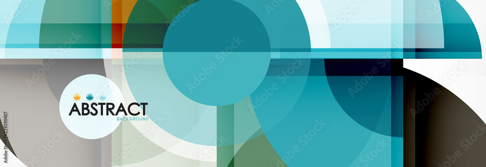 Fototapeta premium Circle abstract background