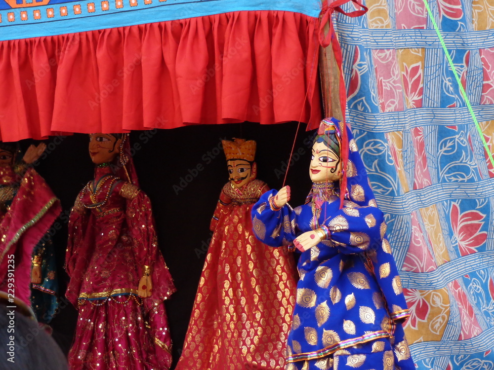 Rajasthani culture dance sticks 