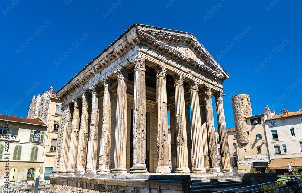 Temple of Augustus and Livia in Vienne, France Temple of Augustus and Livia in Vienne, France