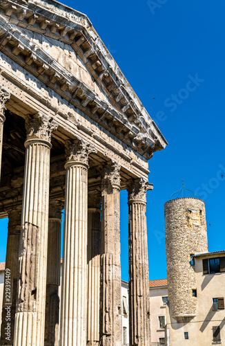 Temple of Augustus and Livia in Vienne, France photo