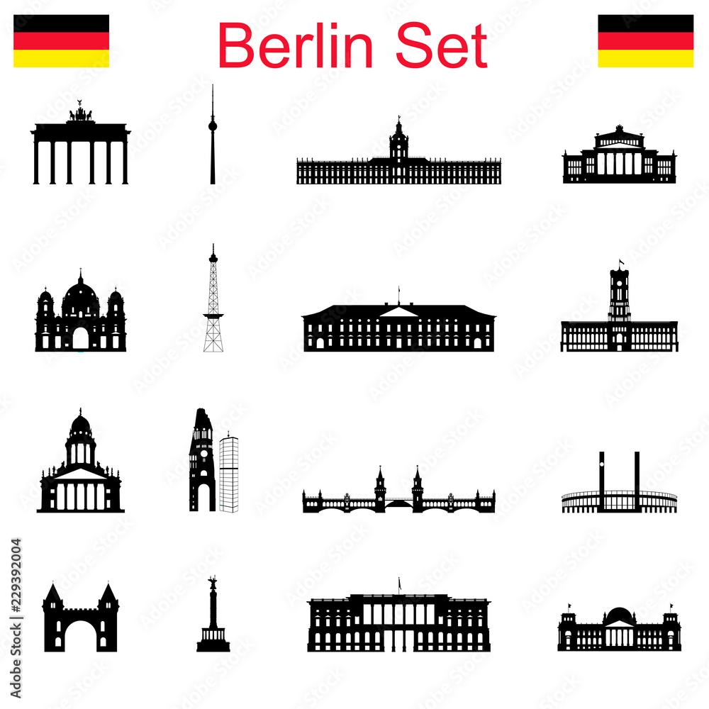 Berlin Set - obrazy, fototapety, plakaty 