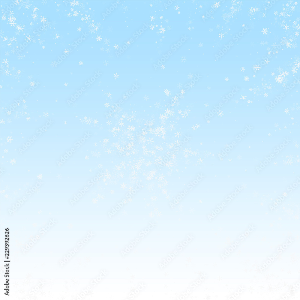 Beautiful snowfall Christmas background. Subtle fl Beautiful snowfall Christmas background. Subtle fl