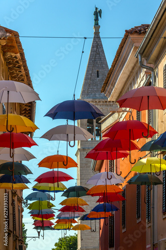 Umbrella Street - Novigrad - Croatia