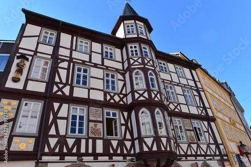 Denkmalgeschützte Fachwerk-Architektur in der Altstadt von Fulda 