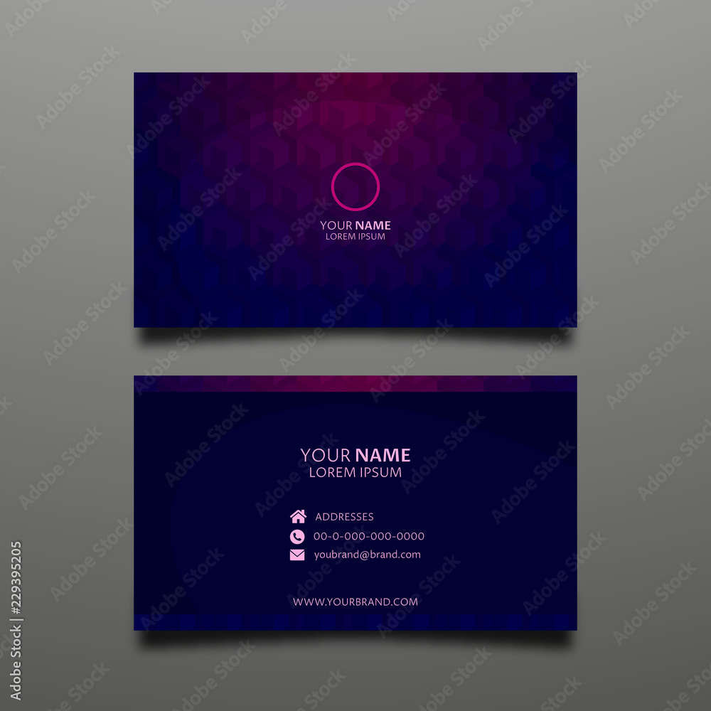 Fototapeta premium Presentation card template