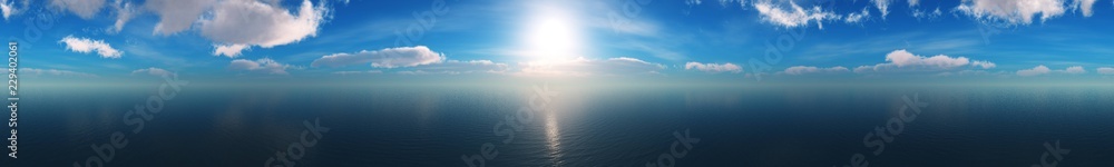 beautiful panorama of the sea, clouds over the sea at sunset, sunrise over the ocean in the clouds,

