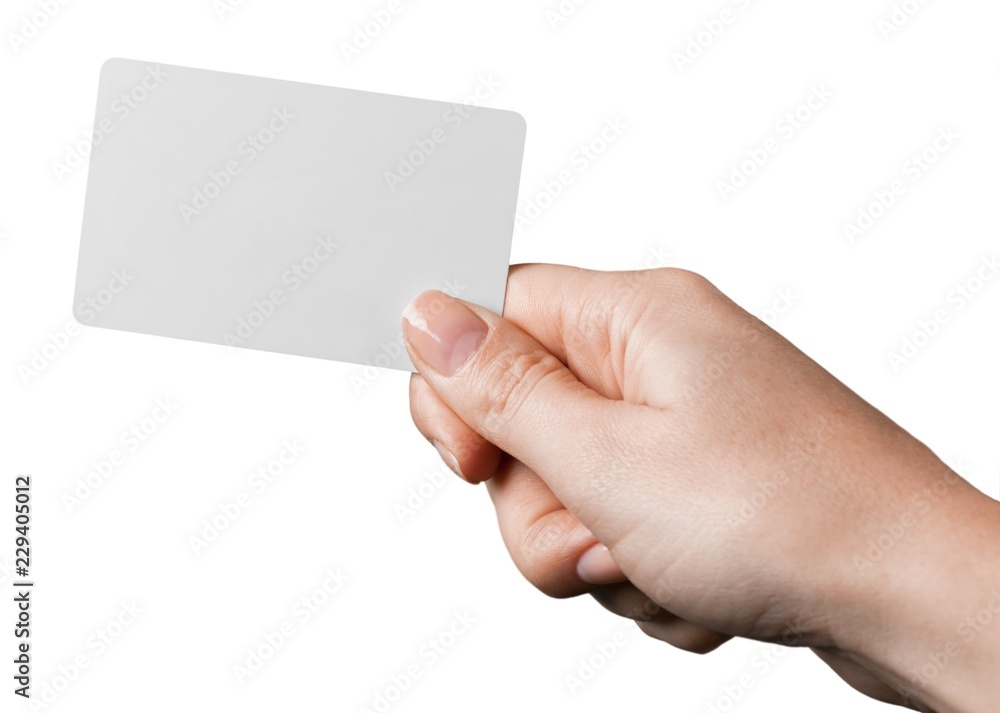 Obraz premium Hand Holding a Credit Card