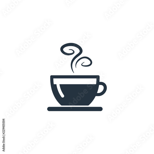 Cup  saucer isolated icon on white background  coffee set  logo and sign
