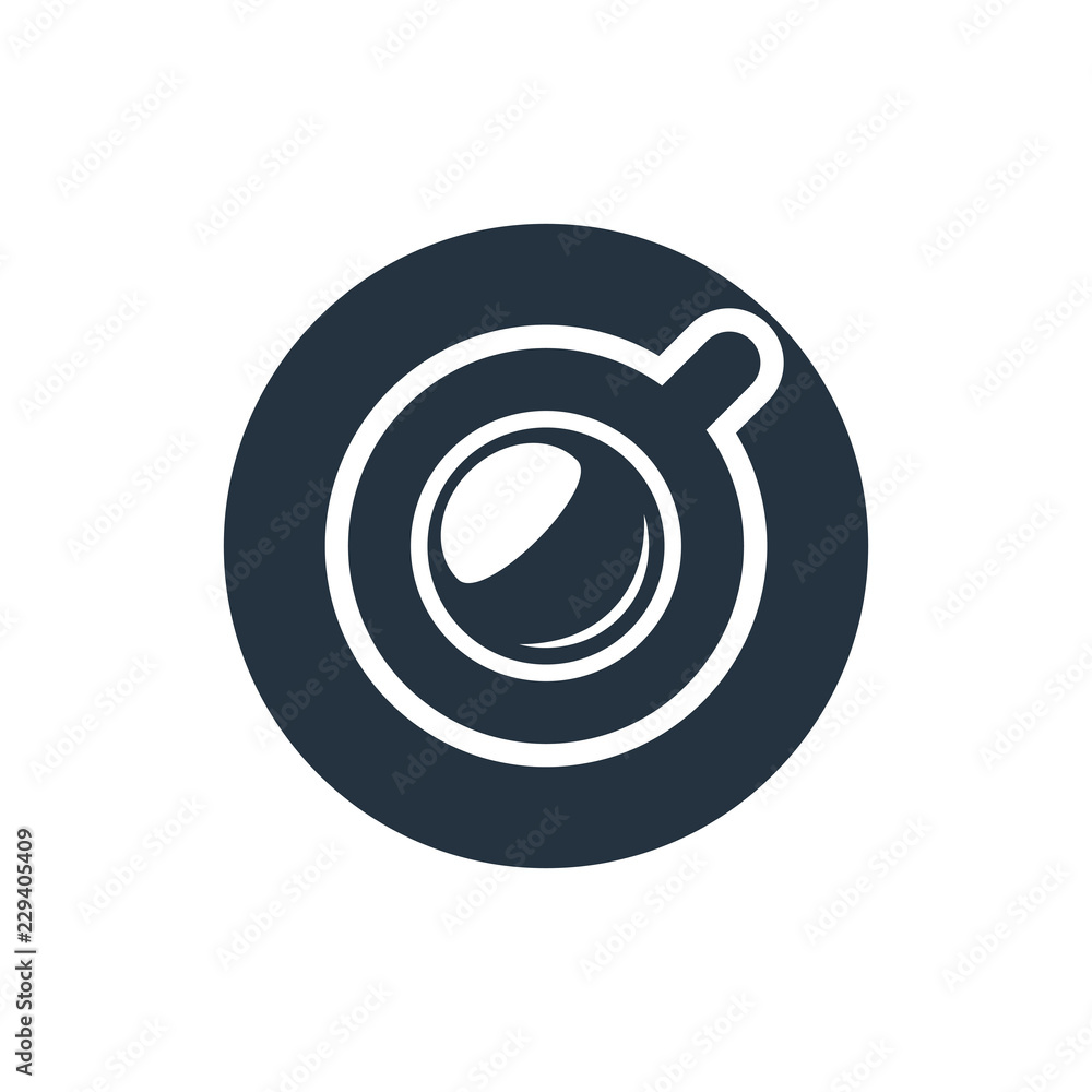 Cup, saucer isolated top icon on white background, coffee set, logo and sign Cup, saucer isolated top icon on white background, coffee set, logo and sign