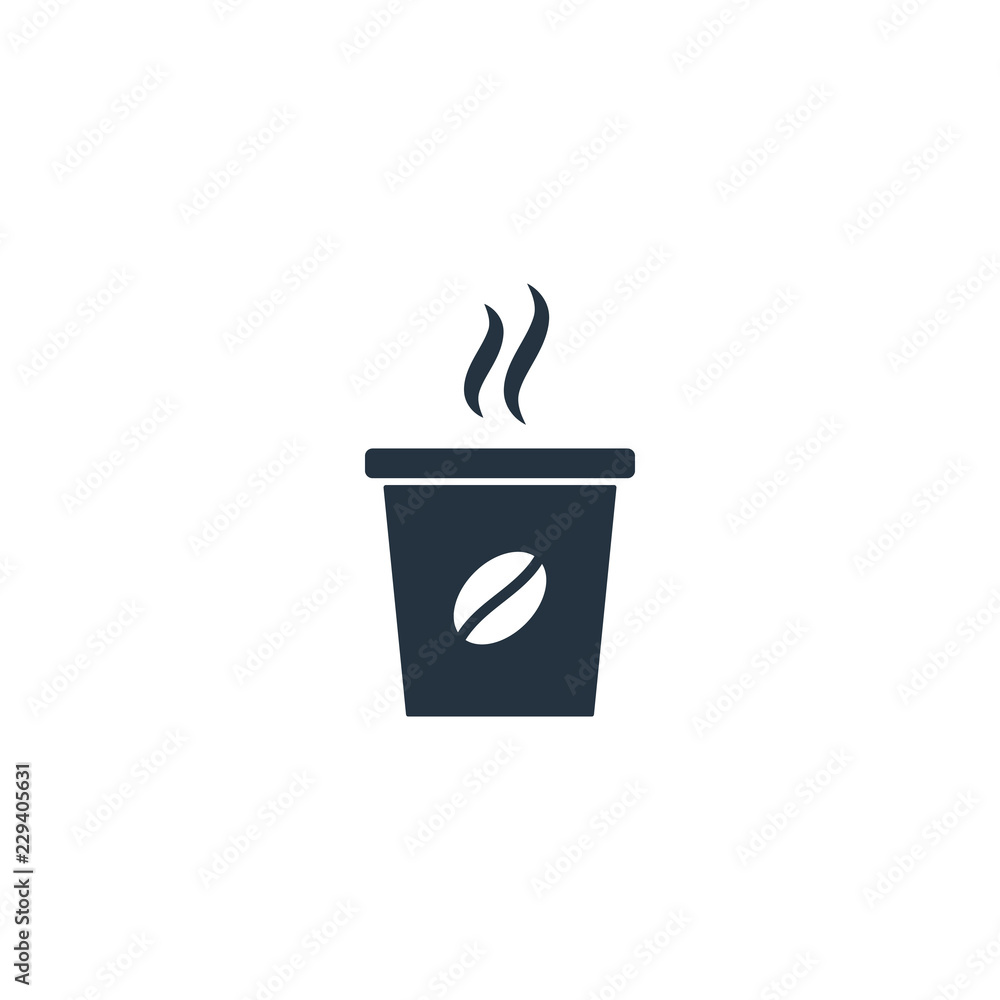 Espresso paper cup isolated icon on white background, 400 coffee set, logo and sign Espresso paper cup isolated icon on white background, 400 coffee set, logo and sign