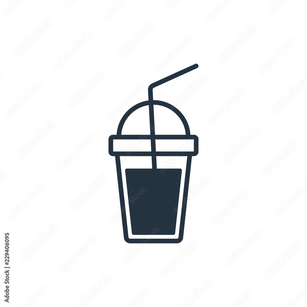 Iced coffee in plastic cup isolated icon on white background, 400 coffee set, logo and sign Iced coffee in plastic cup isolated icon on white background, 400 coffee set, logo and sign
