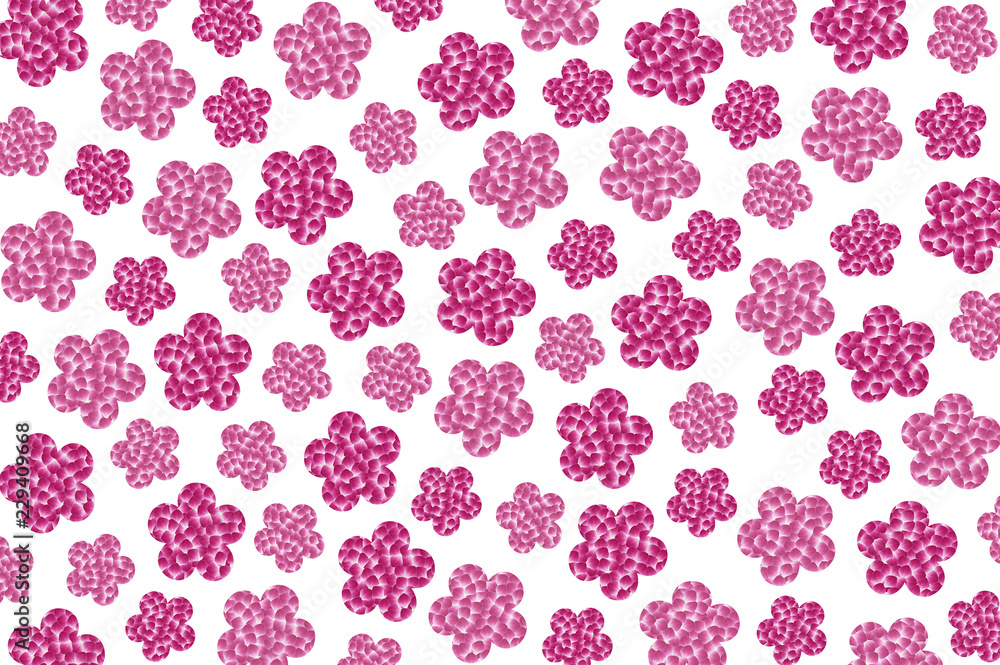 Flower shaped of Dendrobium orchid petal as a background