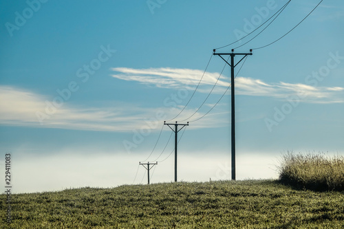Electrical power line over ...