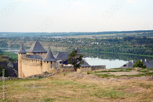 Medieval fortress in the Khotyn town West Ukraine. One of the Seven Wonders of Ukraine.