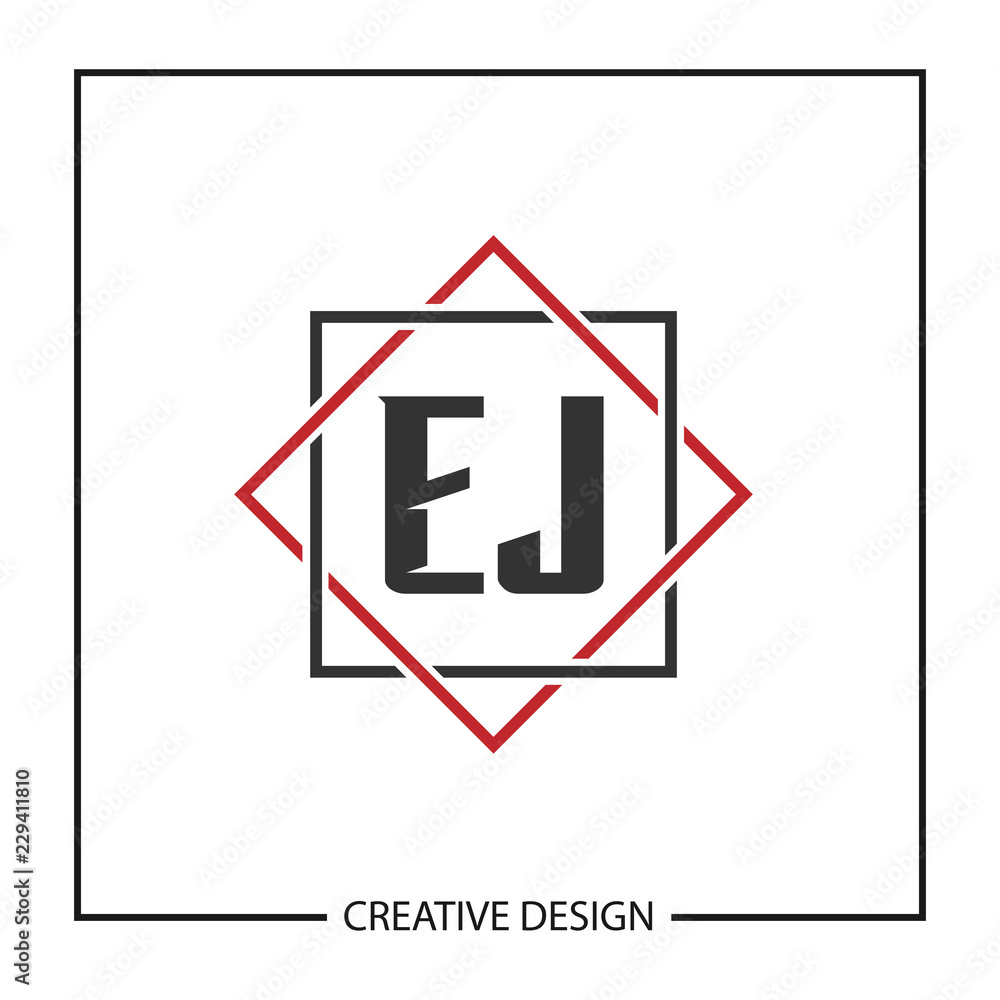 Initial Letter EJ Logo Template Design